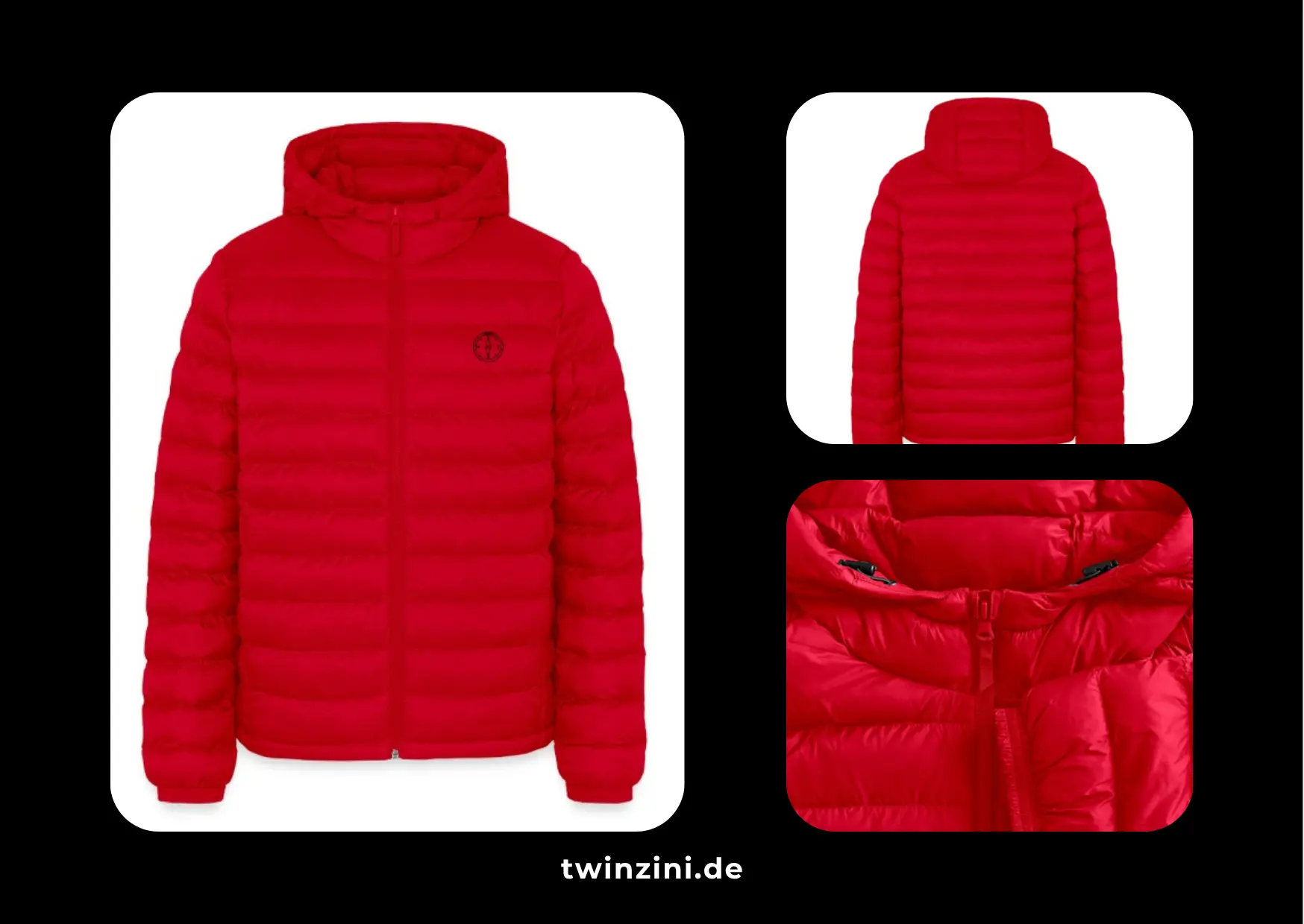 TWINZINI Compass: Herren Pufferjacke in Rot