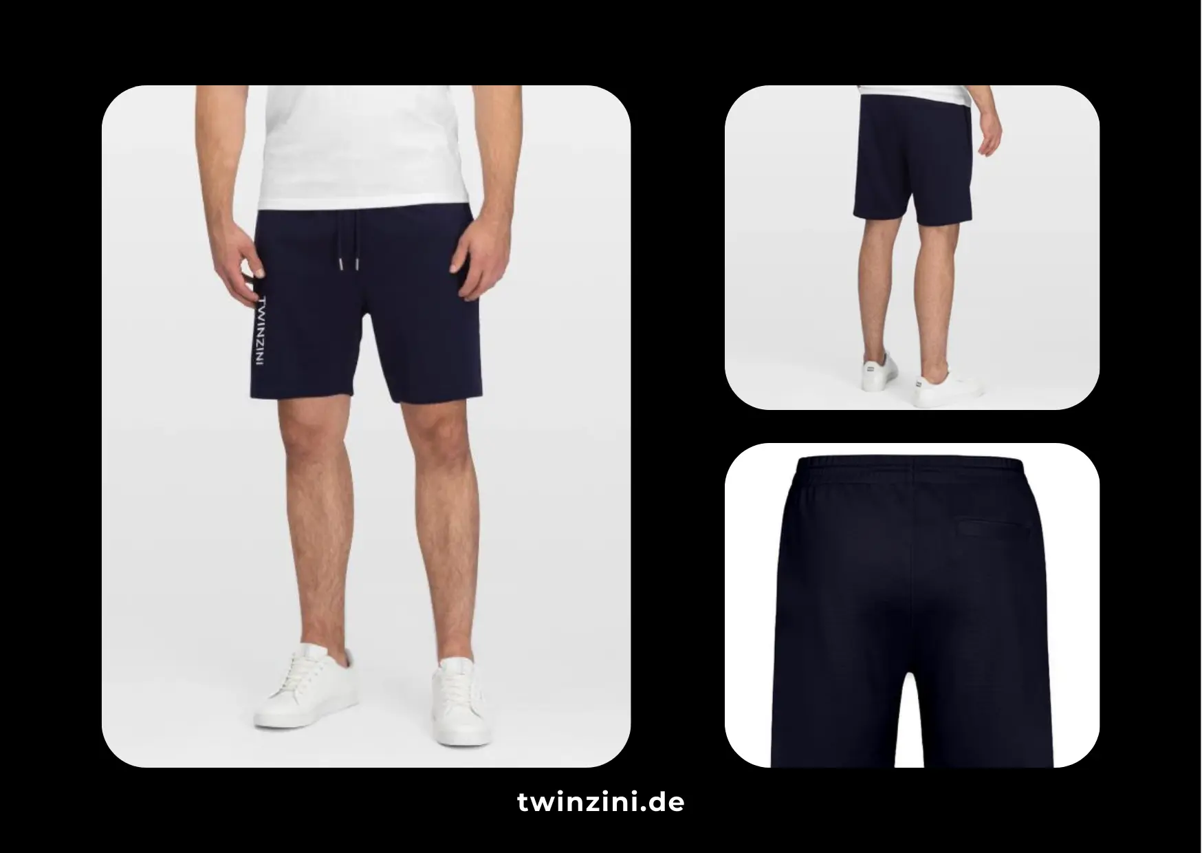 TWINZINI Classic: Bio Joggingshorts in Dark Navy
