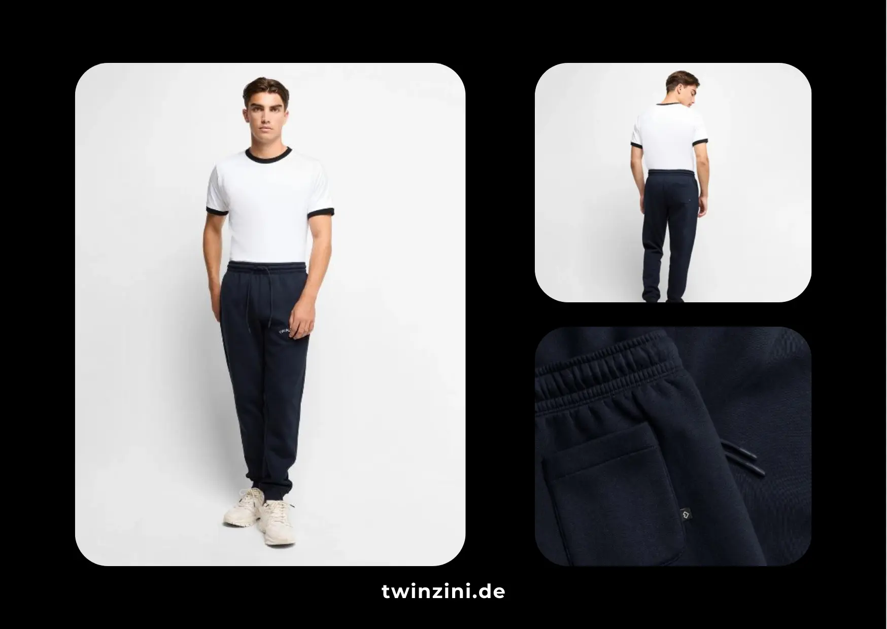 TWINZINI Wave: Premium Bio Jogginghose in Navy