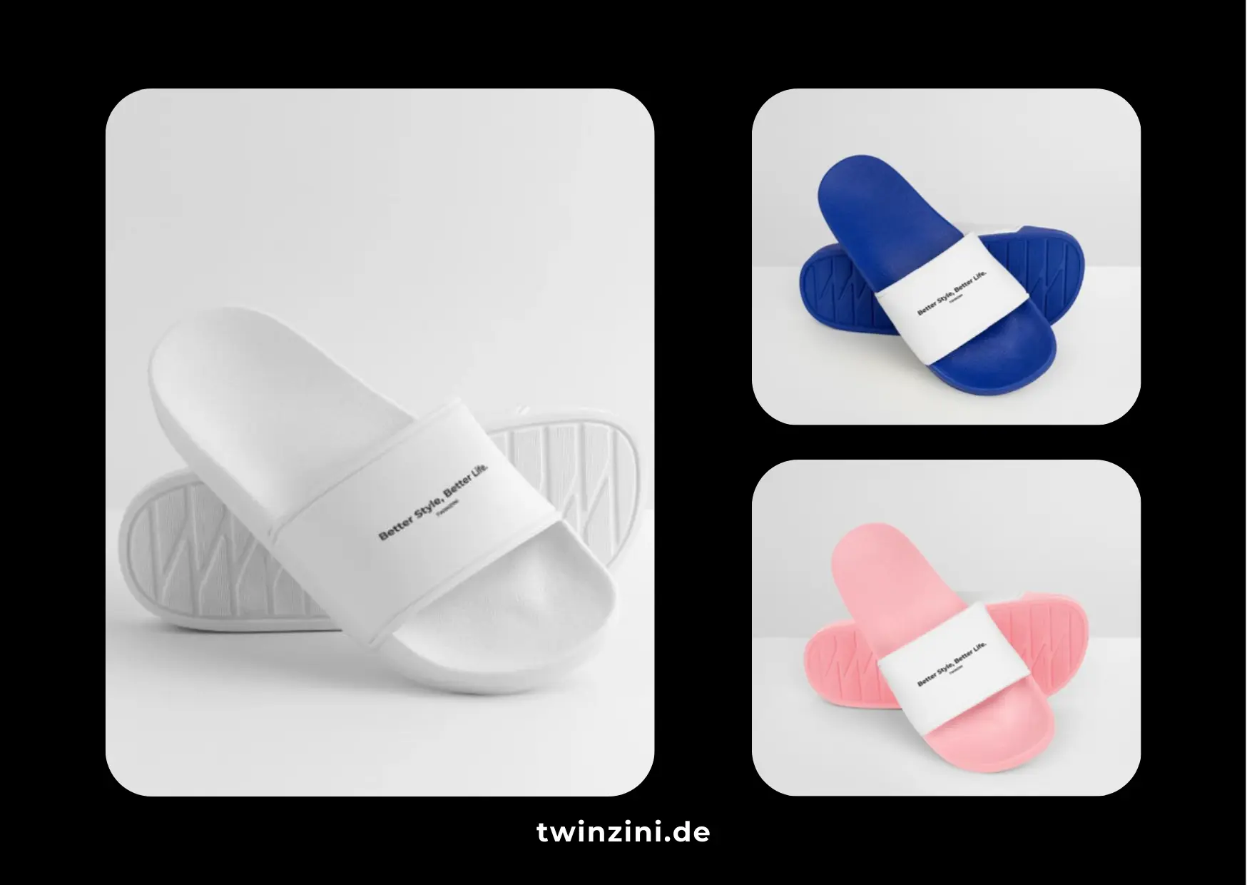 TWINZINI Better Style, Better Life: Badelatschen für Damen