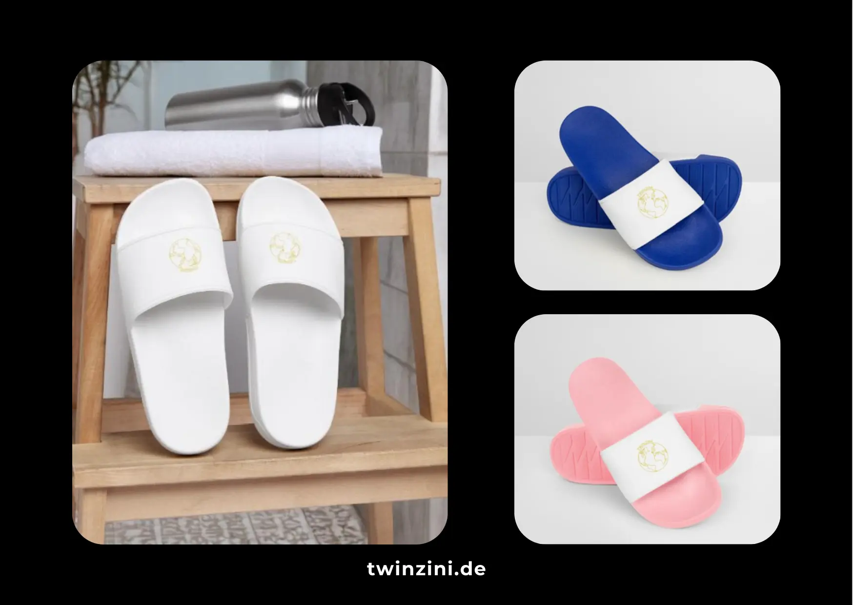 TWINZINI World: Badelatschen für Damen mit Statement-Design