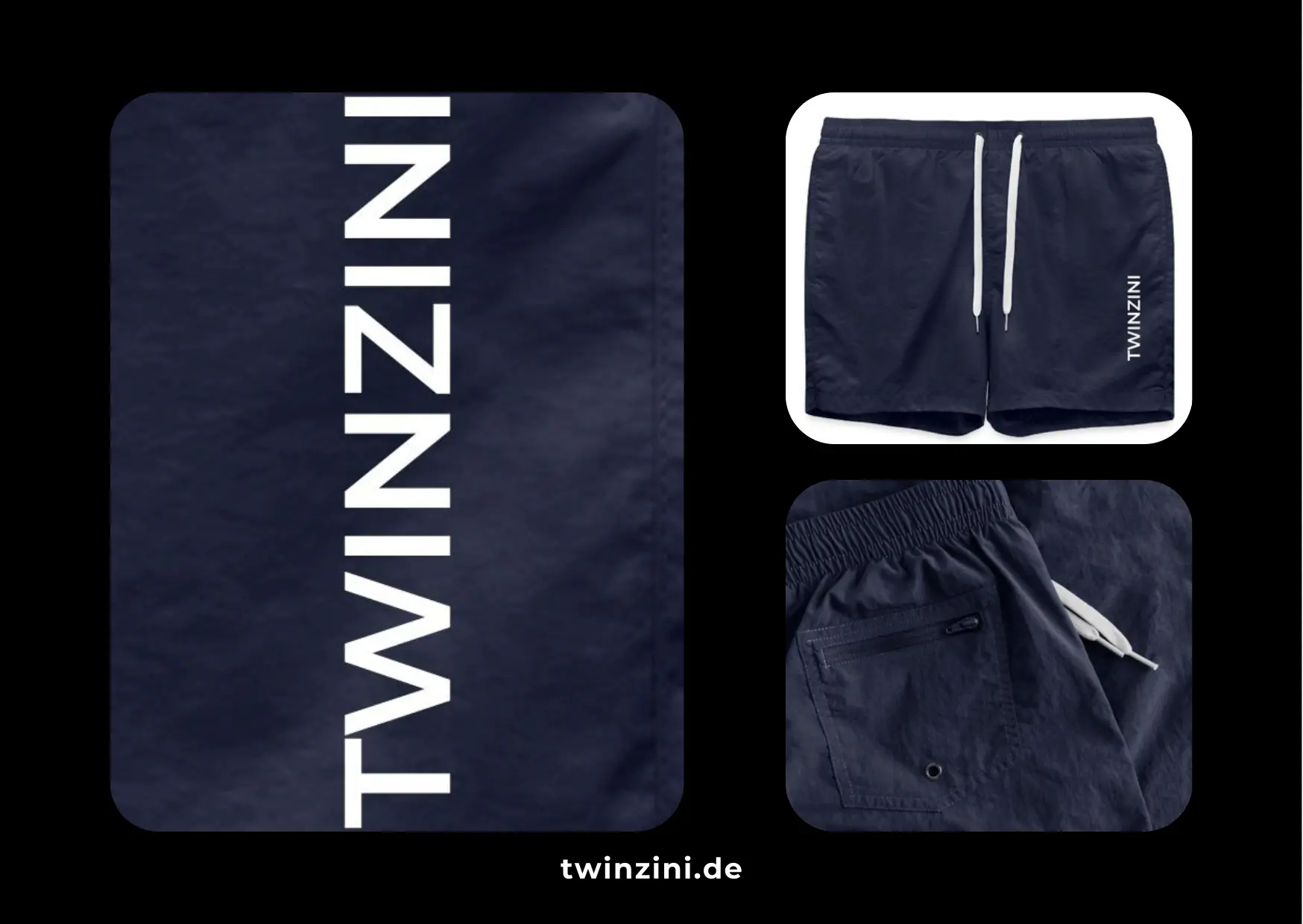 TWINZINI Classic: Badeshorts für Damen in French Navy