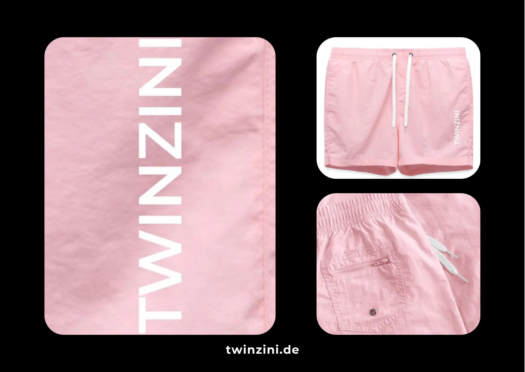 TWINZINI Classic: Badeshorts für Damen in Pink