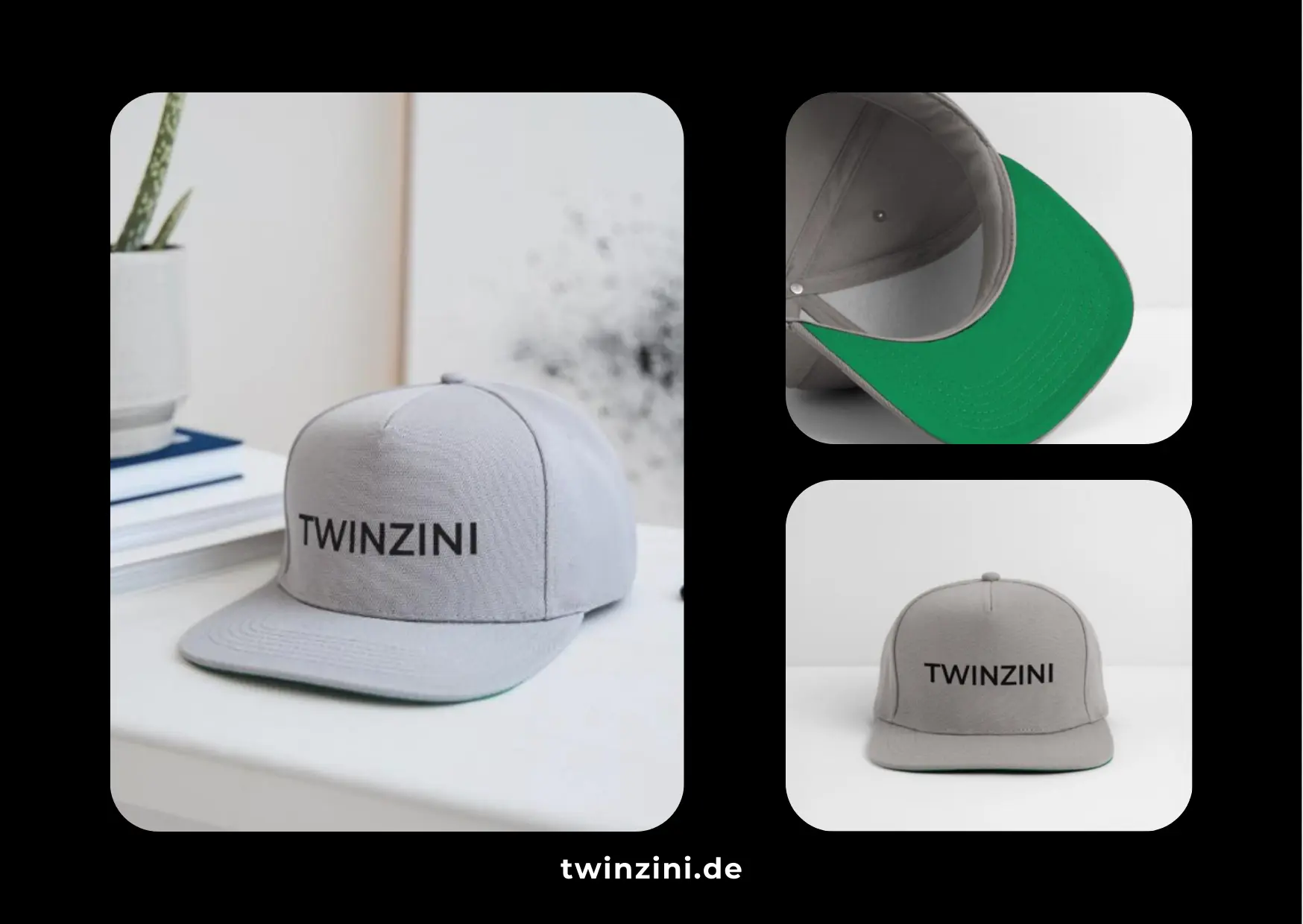 TWINZINI Classic: Snapback Cap in Graphit