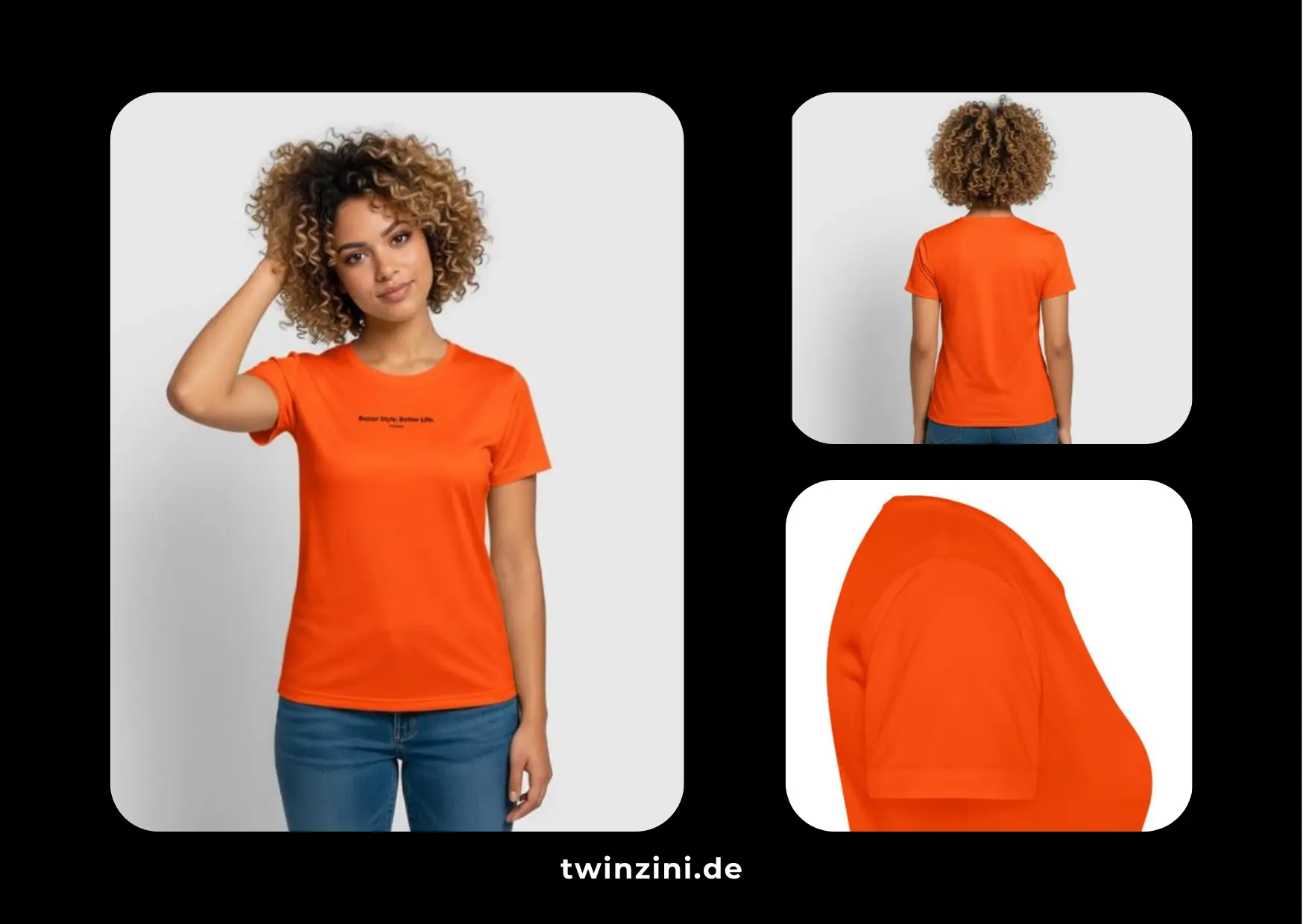 TWINZINI Better Style, Better Life: Sport T-Shirt in Neonorange