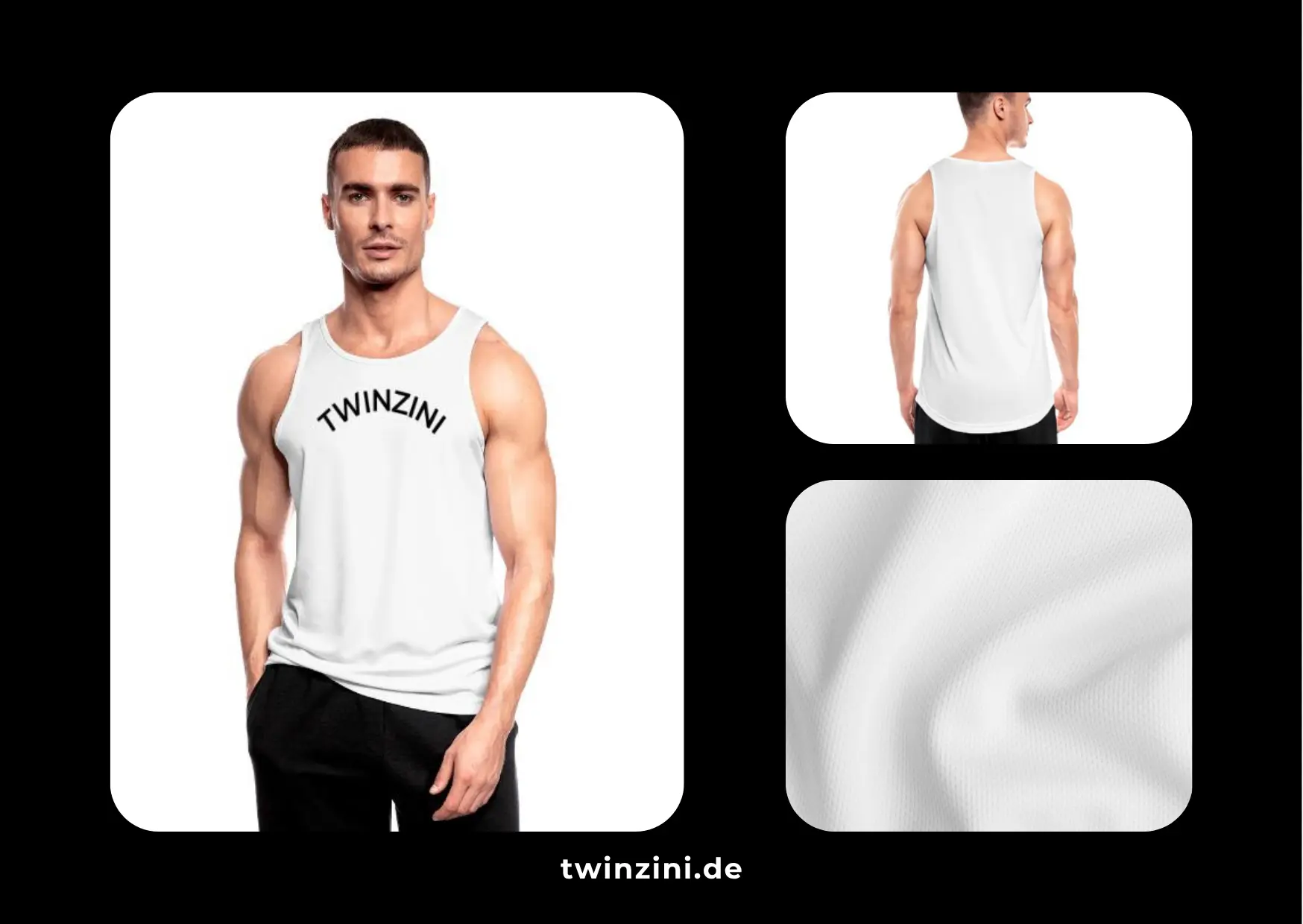 TWINZINI Wave: Sport Tank Top in Weiß