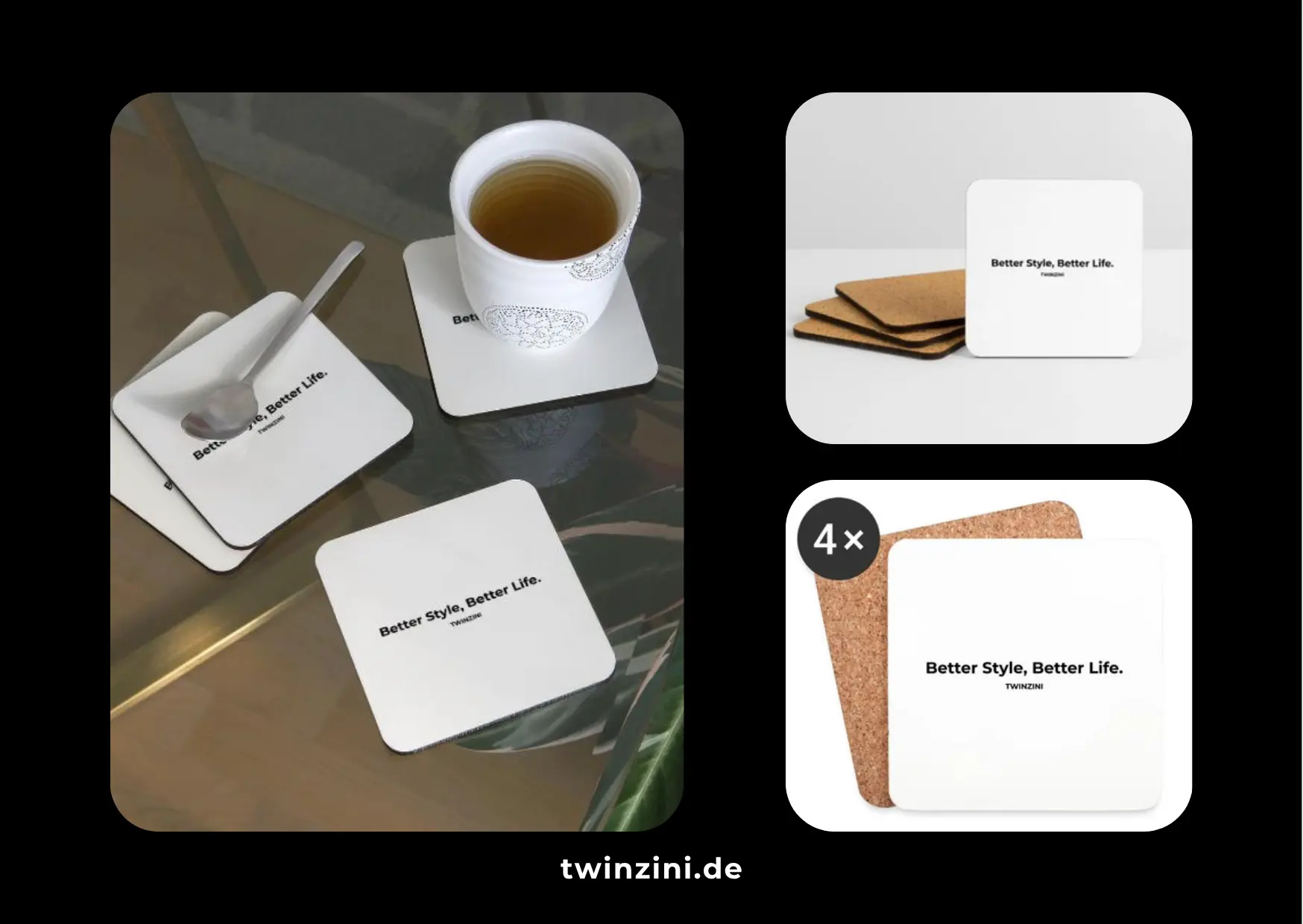 TWINZINI Better Style, Better Life: Stilvolle Untersetzer