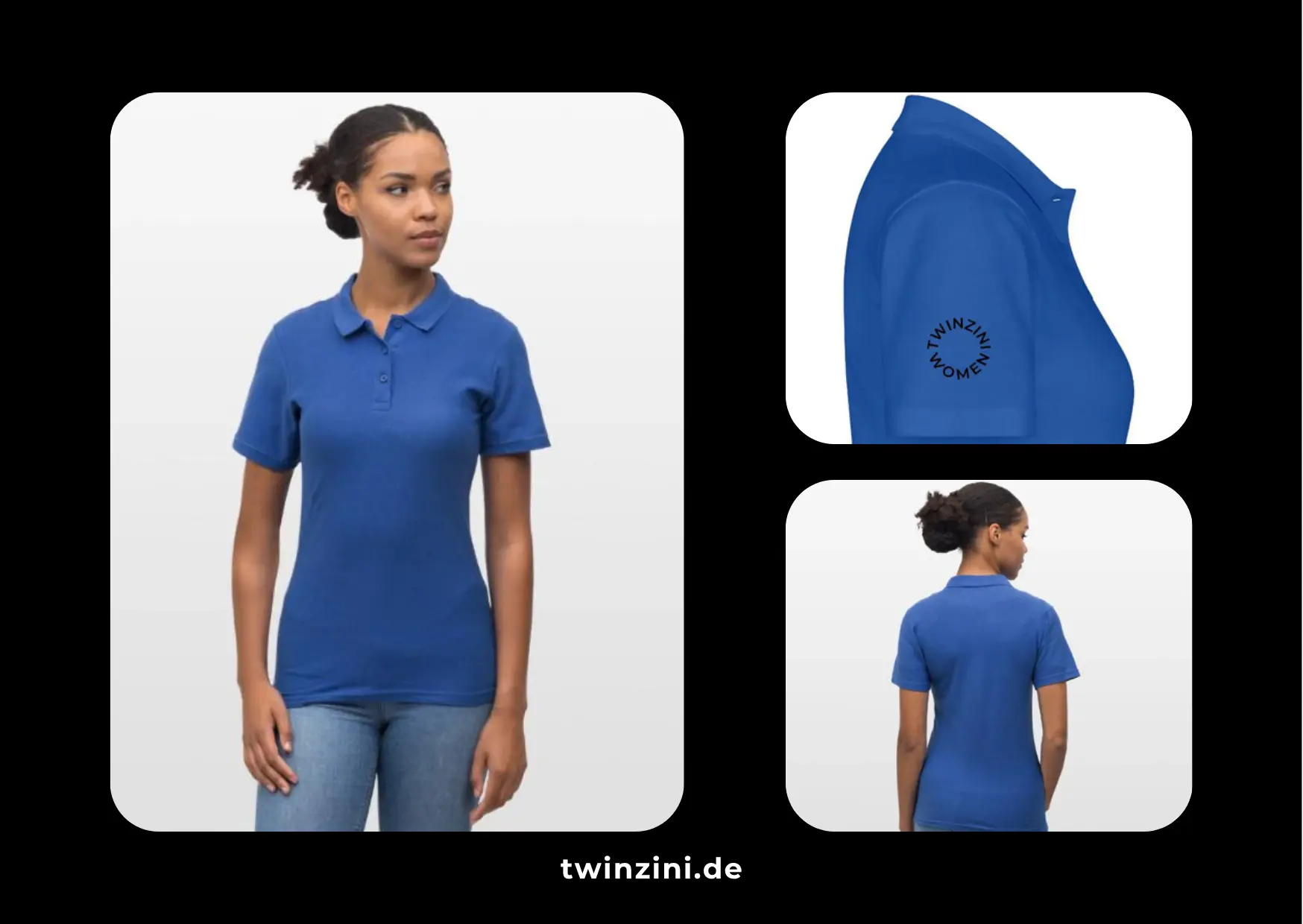 TWINZINI Women: Polo Shirt in Royalblau