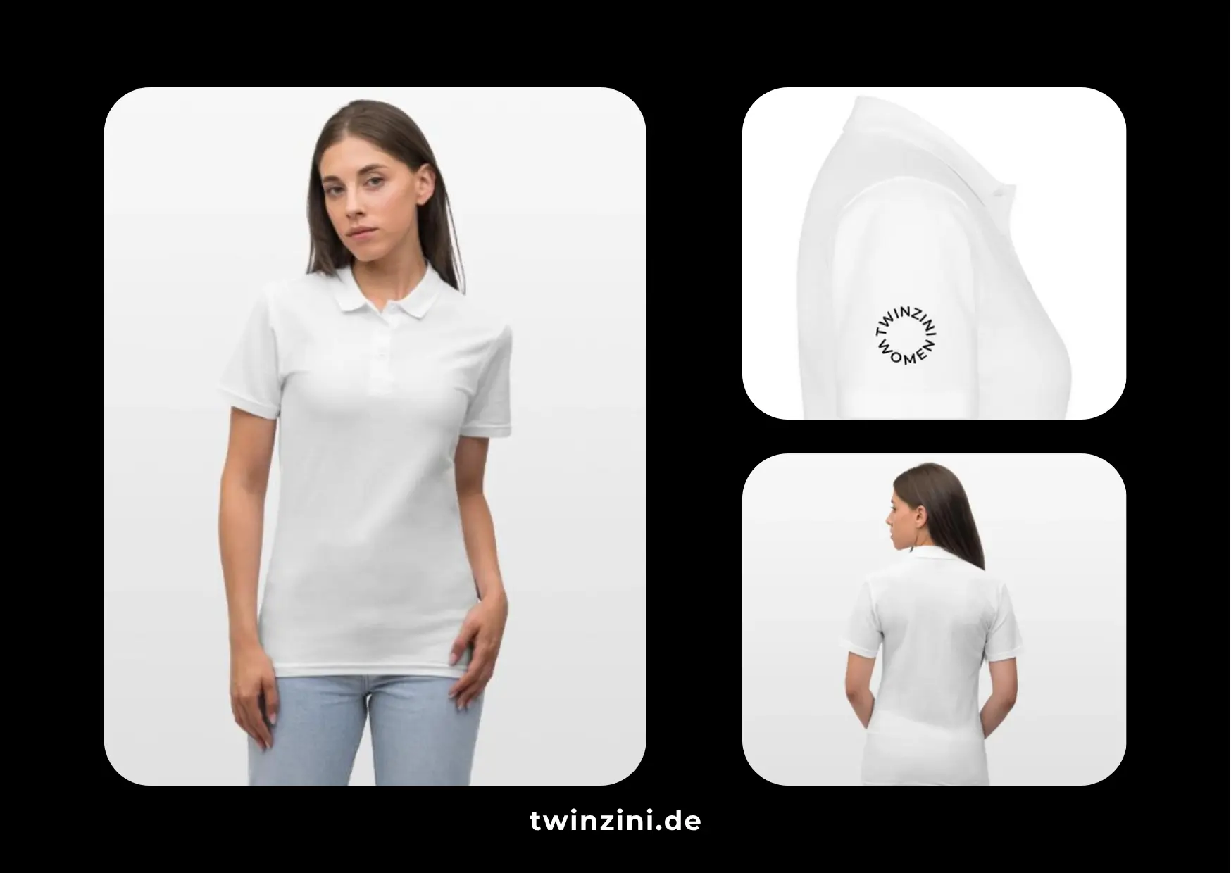 TWINZINI Women: Polo Shirt in Weiß