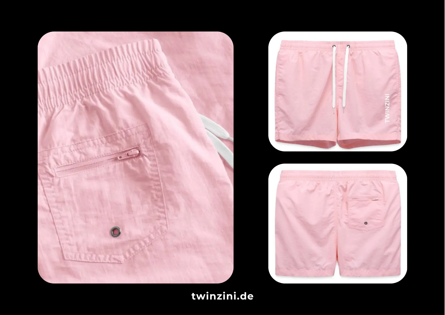 TWINZINI Classic: Damen Badeshorts in Pink