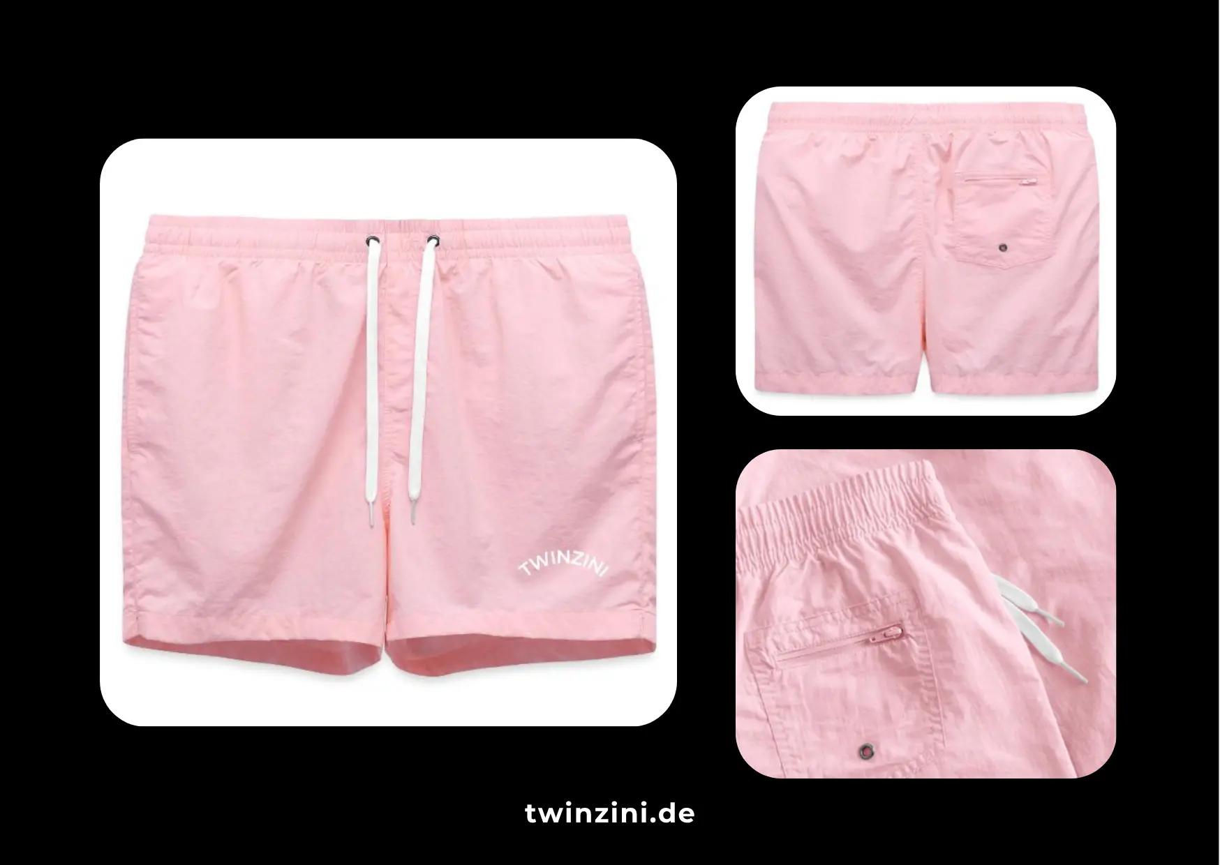 TWINZINI Wave: Badeshorts Damen in Pink