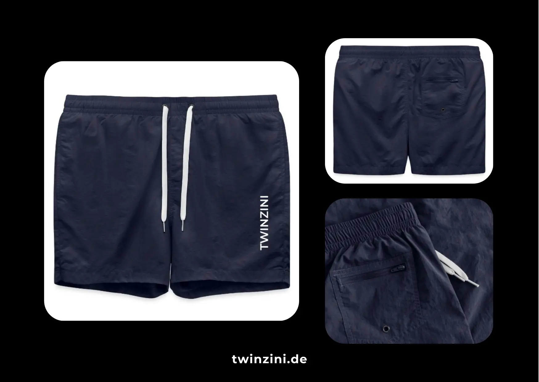 TWINZINI Classic: Herren Badeshorts in French Navy
